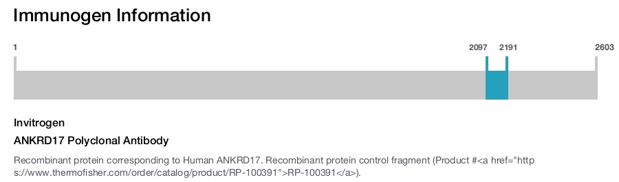 ANKRD17 Polyclonal Antibody