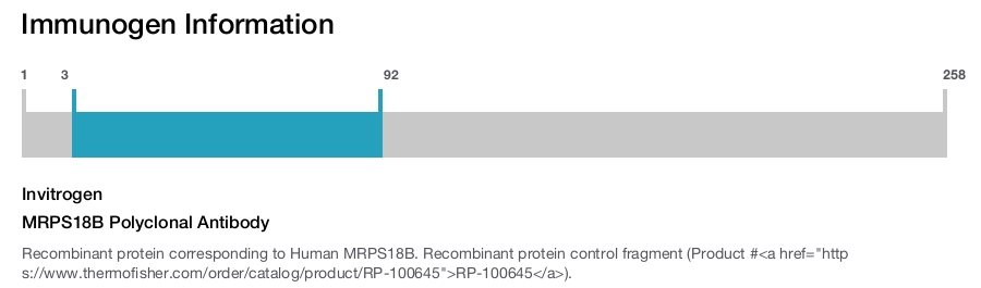 MRPS18B Polyclonal Antibody
