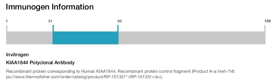 KIAA1644 Polyclonal Antibody