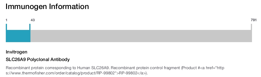 SLC26A9 Polyclonal Antibody