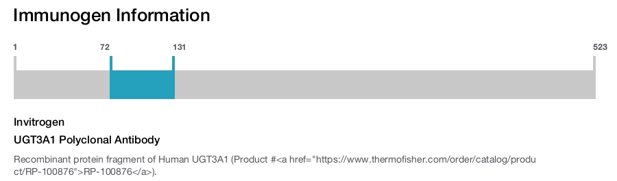 UGT3A1 Polyclonal Antibody