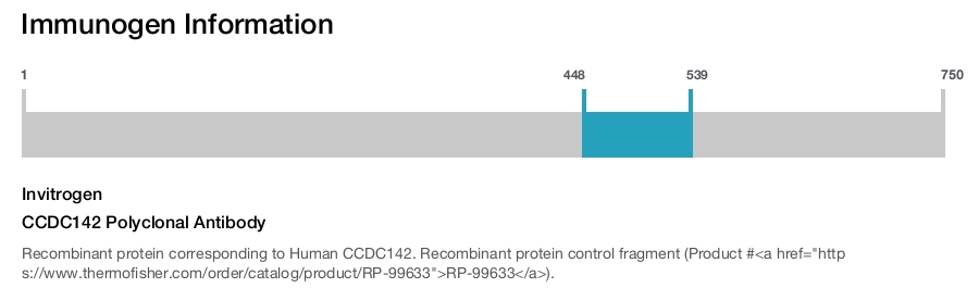 CCDC142 Polyclonal Antibody