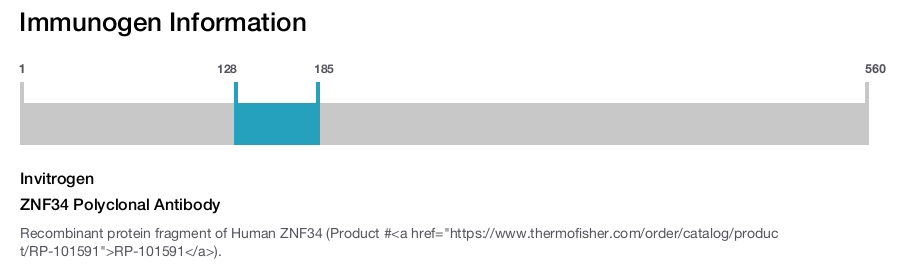 ZNF34 Polyclonal Antibody