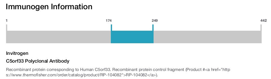 C5orf33 Polyclonal Antibody
