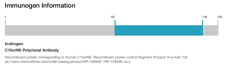 C15orf65 Polyclonal Antibody