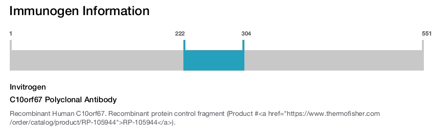 C10orf67 Polyclonal Antibody