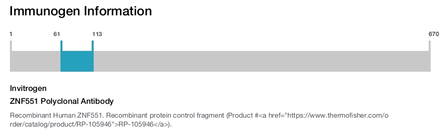 ZNF551 Polyclonal Antibody