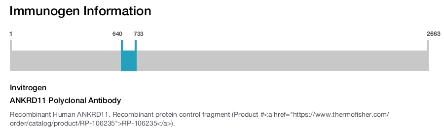 ANKRD11 Polyclonal Antibody