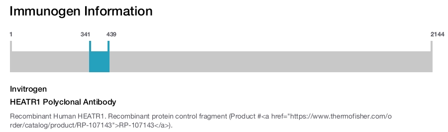HEATR1 Polyclonal Antibody
