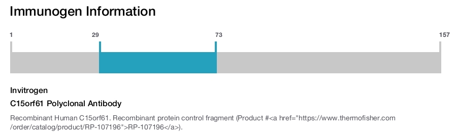C15orf61 Polyclonal Antibody