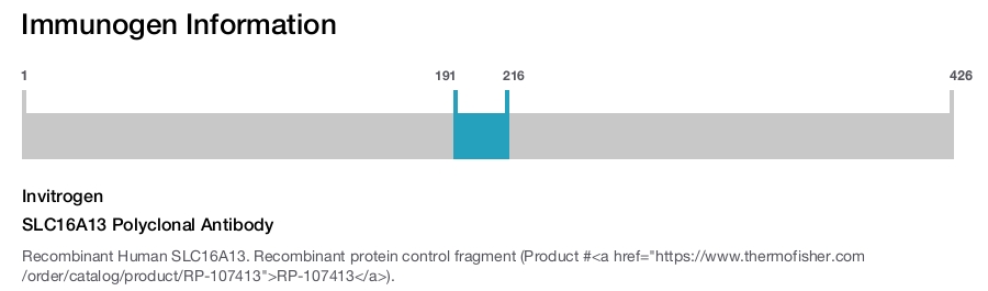 SLC16A13 Polyclonal Antibody