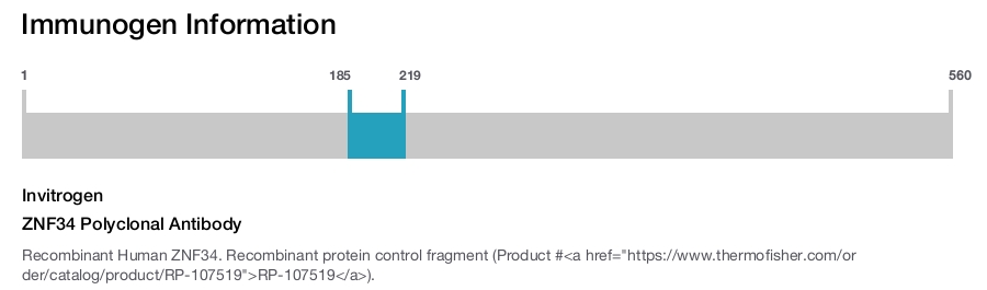 ZNF34 Polyclonal Antibody
