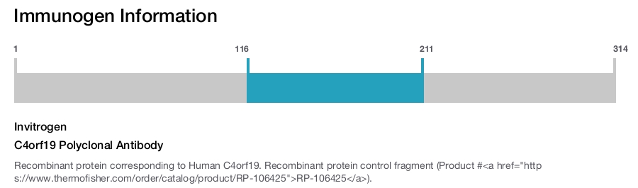 C4orf19 Polyclonal Antibody