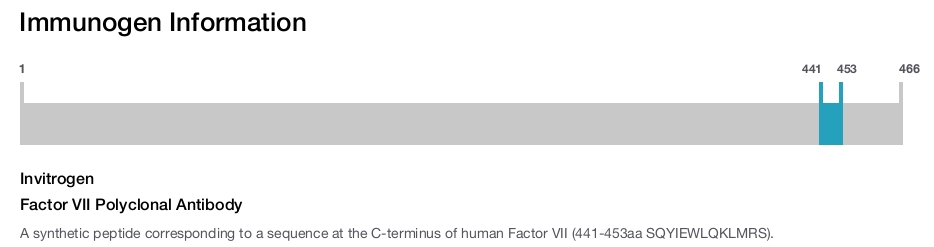 Factor VII Polyclonal Antibody