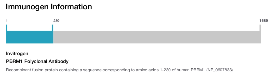 PBRM1 Polyclonal Antibody