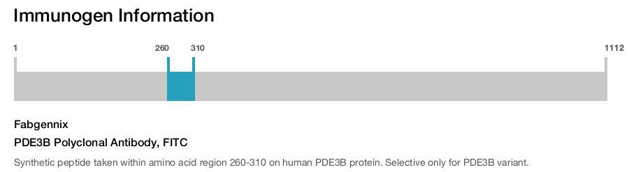 PDE3B Polyclonal Antibody, FITC