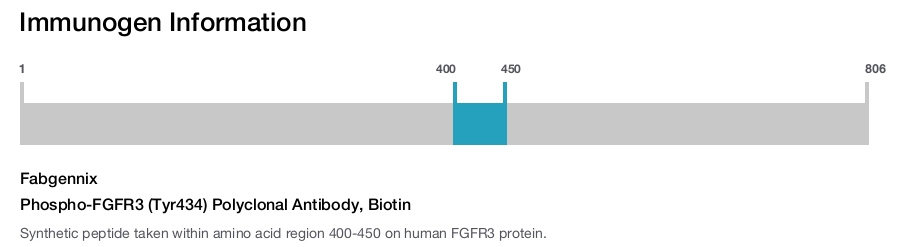 Phospho-FGFR3 (Tyr434) Polyclonal Antibody, Biotin