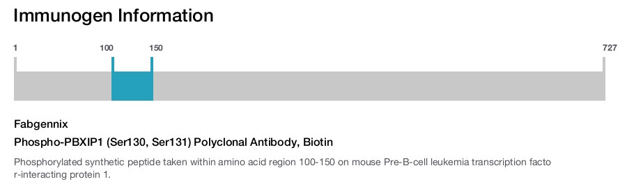 Phospho-PBXIP1 (Ser130, Ser131) Polyclonal Antibody, Biotin