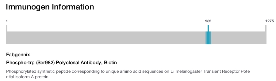 Phospho-trp (Ser982) Polyclonal Antibody, Biotin