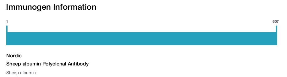 Sheep albumin Polyclonal Antibody