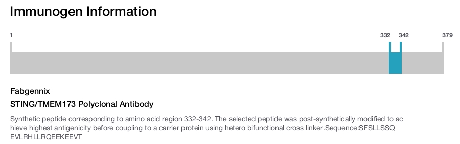 STING/TMEM173 Polyclonal Antibody