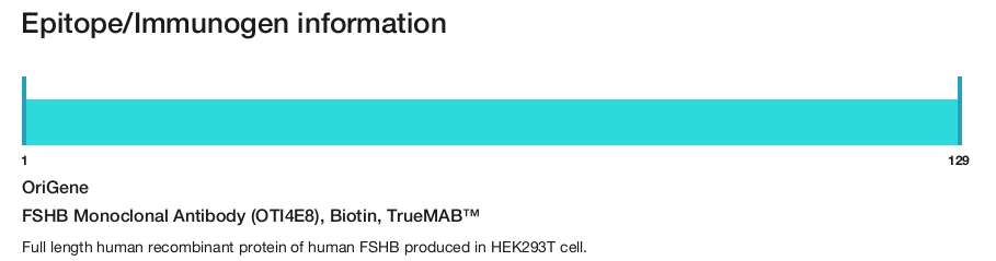 FSHB Monoclonal Antibody (OTI4E8), Biotin, TrueMAB&trade;