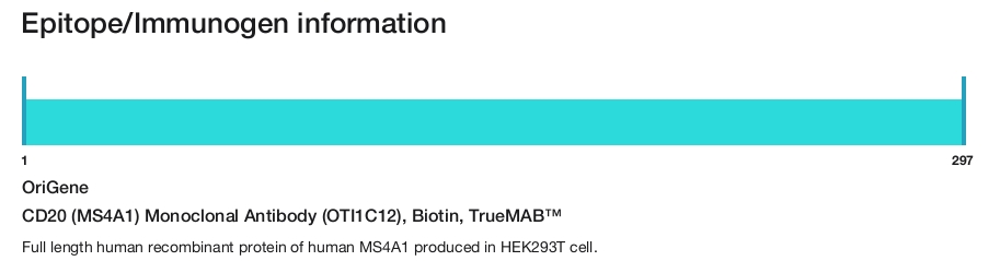 CD20 (MS4A1) Monoclonal Antibody (OTI1C12), Biotin, TrueMAB&trade;
