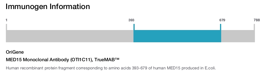 MED15 Monoclonal Antibody (OTI1C11), TrueMAB&trade;