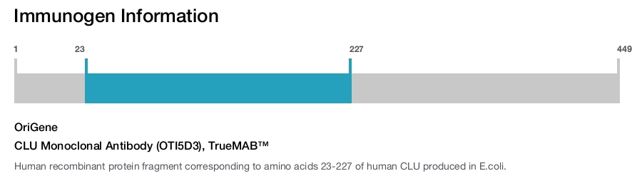 CLU Monoclonal Antibody (OTI5D3), TrueMAB&trade;