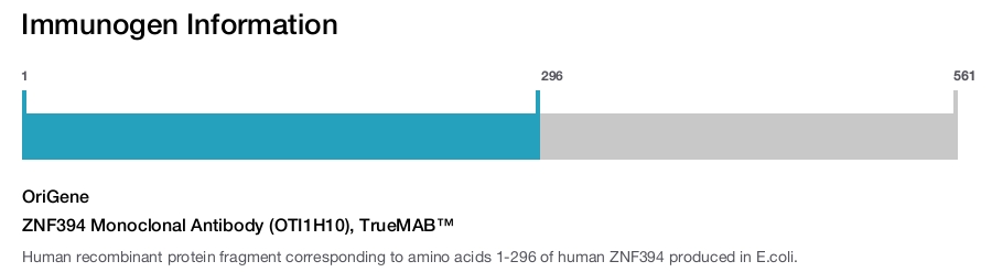ZNF394 Monoclonal Antibody (OTI1H10), TrueMAB&trade;