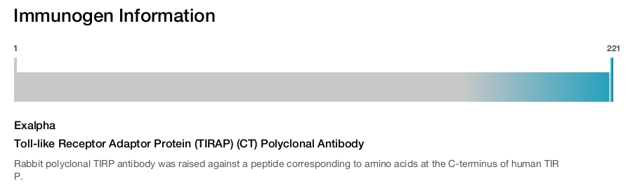 Toll-like Receptor Adaptor Protein (TIRAP) (CT) Polyclonal Antibody