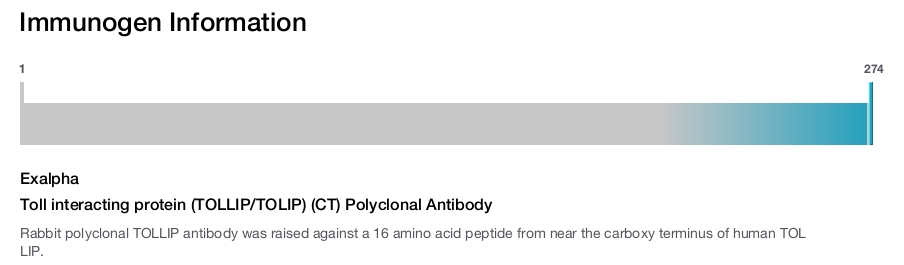 Toll interacting protein (TOLLIP/TOLIP) (CT) Polyclonal Antibody