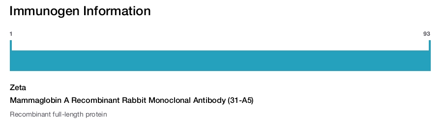 Mammaglobin A Recombinant Rabbit Monoclonal Antibody (31-A5)