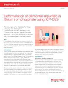 Battery impurities app note image