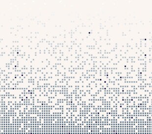 Dissolved filled square dotted vector background or icon with disintegration effect.