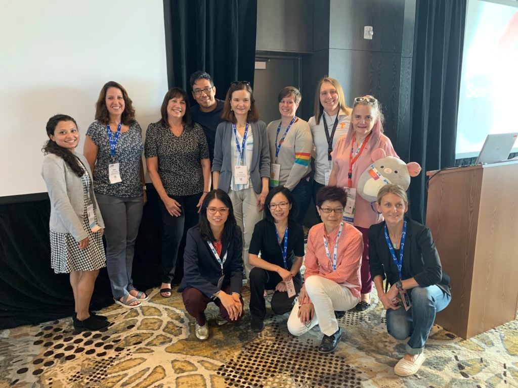Dr. Karren More with her team at the 21st annual Women in Microscopy Breakfast