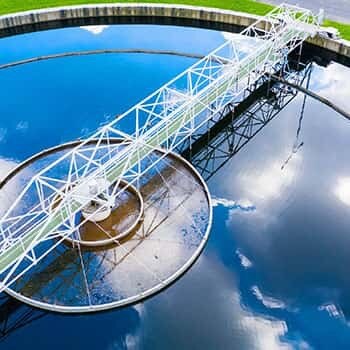 A wastewater plant