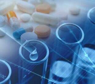 Development of pharmaceutical products abstract image