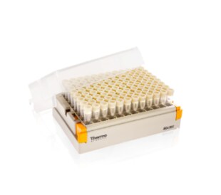 Thermo Fisher Matrix 2-D bar-coded tubes.