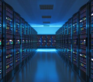 Room full of network servers. Image: Oleksiy Mark/Shutterstock.com