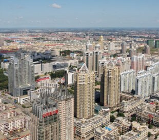 An overhead shot of Harbin, China. Image: russal/Shutterstock.com