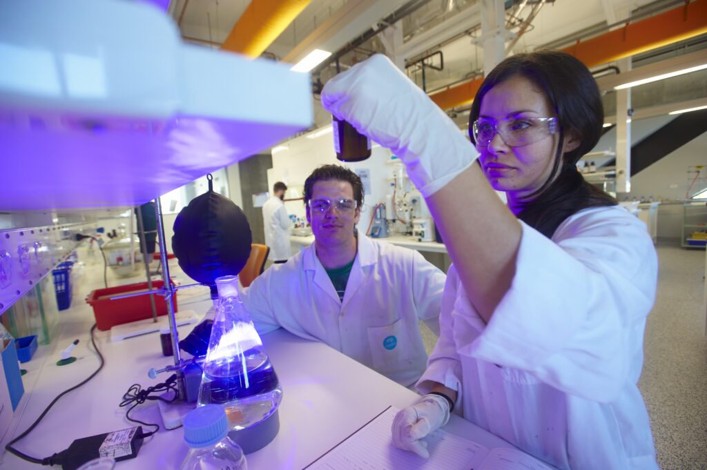 Scientists working in CSIRO laboratory