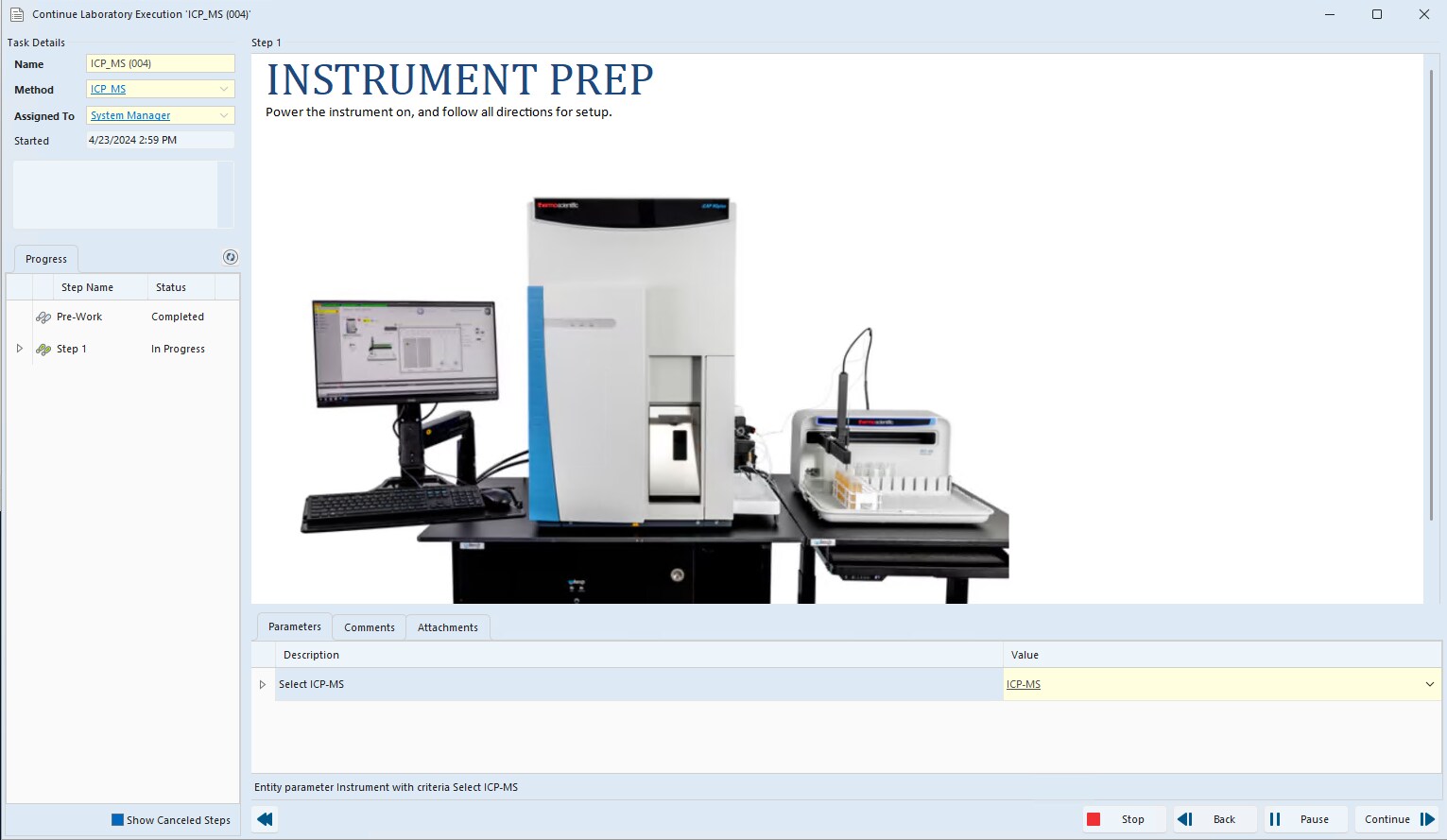 Lab Execution in SampleManager