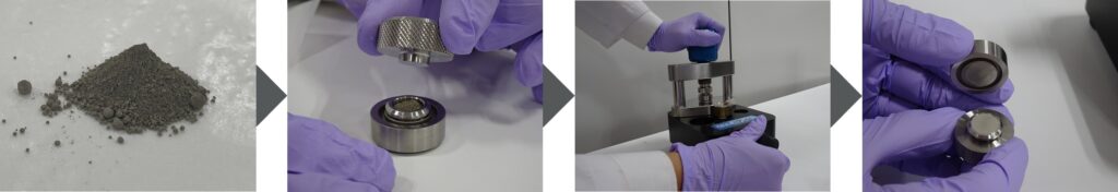 ペレット化による粉末試料の測定前処理