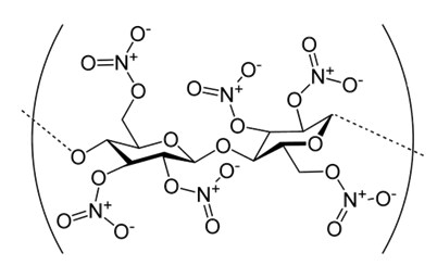 Structure of nitrocellulose