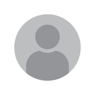 Round gray circle with a human silhouette. Dark gray shadow on the bottom. Isolated on a light background. EPS 10.