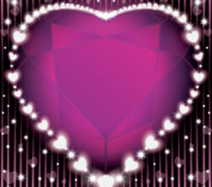 valentine diamond heart
