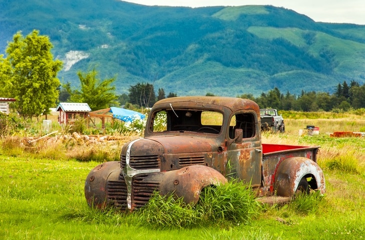 Rusted truck