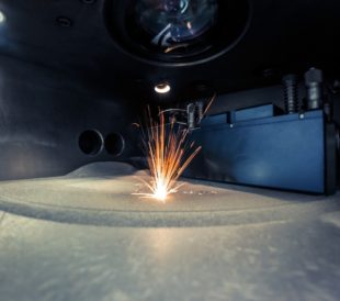 3D metal printer using laser sintering process