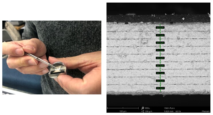 Piezoelectric ceramics analyzed with desktop SEM Piezoelectric ceramics analyzed with desktop SEM